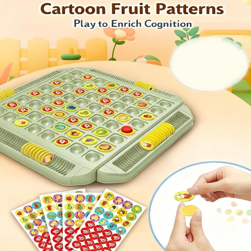 Interactive Flip And Matched Board Game Toy For Kid Adult Parties Practical Family Travel Activity With Colorful Card