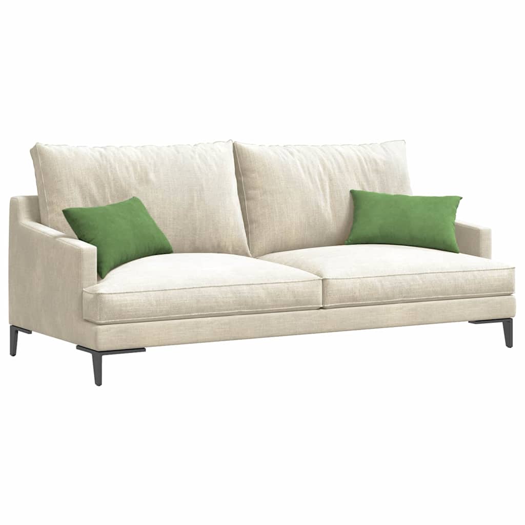 Sofa Cushions 2 Pieces Light Green 50 X 30 Cm Cord Fabric