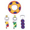 Yousheng Football Theme Magnetic Bottle Opener Stainless Steel Beer Bottle Opener for Fridge Novelty Gift for Men Coaches Sports Game Party Favors