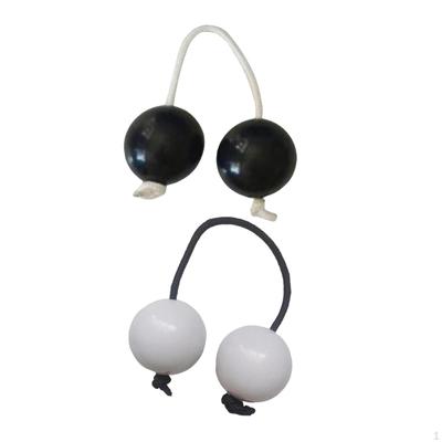 2x Agitador de Sonajero Africano Percusión Pelota Rítmica Doble