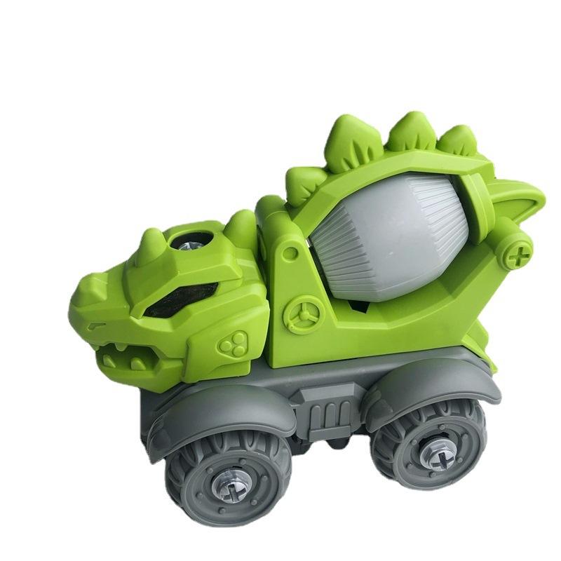Kids DIY Disassembly Assembly Toy, Mechanical Dinosaur Engineering Vehicle, Tyrannosaurus Rex Educational Building Set