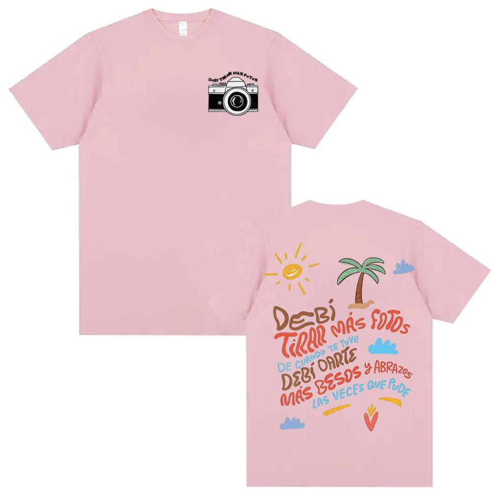 Singer Bad Bunny DTMF Album Graphic 100cotton men's shirt Y2k HipHop O-Neck Short Sleeve women's summer fashion oversized Tshirt