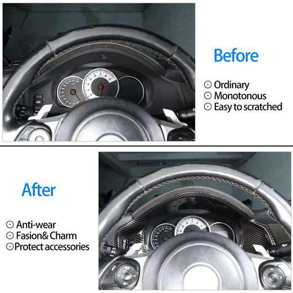 Trockene Kohlefaser-Armaturenbrettverkleidung für 12-21 Toyota Subaru 86/BRZ