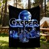 1pc Casper the Friendly Ghost Outdoor Blanket Lightweight Flannel, Soft & Warm, All Season Use for Sofa, Outdoor, Camping, Living Room, Office, Chair