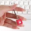 Keyboard Button Button Decompression Keychain LED Keyboard Button Decompression Toys  Fun Gifts