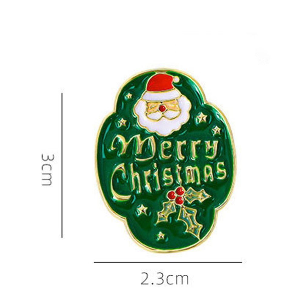 Elk Enamel Pins Cartoon Christmas Badges Pins Wholesale Xmas Brooch  Women