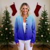 Women'S  Sweater Cute Fun Printing Sweater Fall And Winter Long Sleeve Knitted Sweater