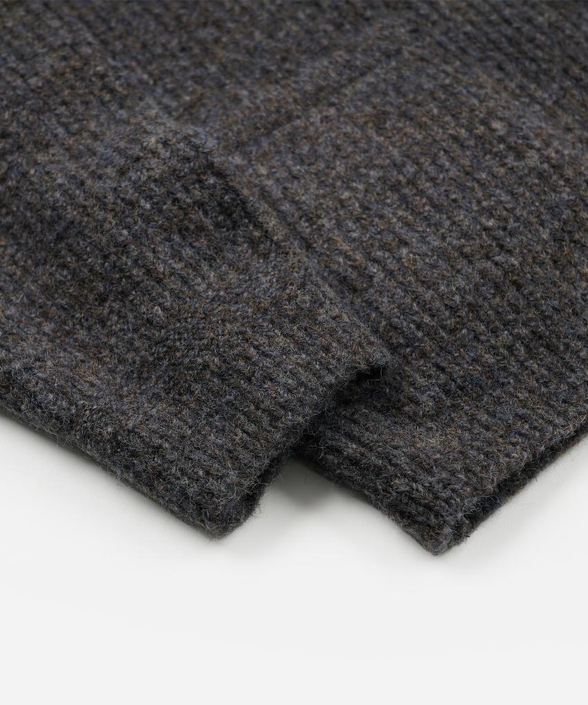 Frizmworks Brushed Wool Round Cardigan _ Brown