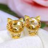 Citrine Stud Earrings: S925 Silver Natural Design, Court Style