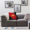Lewis Square Pillowcase Polyester Linen Velvet Printed Zip Decor Room Cushion Case