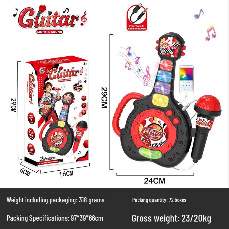 Macchina Karaoke per Bambini con 3 Microfoni e Luci Fresche - Giocattolo Musicale per Bambini e Bambine