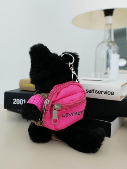 Choose 1 of 2 Kojimoji custom cat keyring backpacks, a popular phrase in Korea