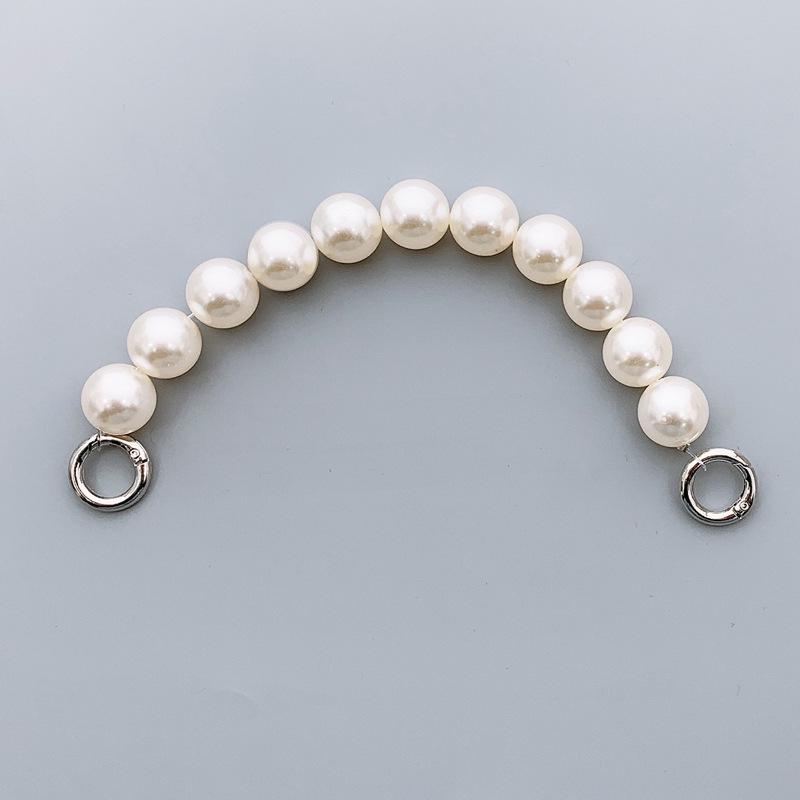 Capa de celular com corrente de pérolas faça você mesmo para mulheres da moda com pingente de cristal antiqueda