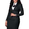 Women's Professional Two-Piece Suit Set, Long Sleeve Blazer with High-Slit Pencil Skirt, Office Wear for Work,Women's Suit for Business