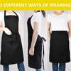 70x80cm Large Apron with Front for Women Men Cooking Baking BBQ, Comfortable