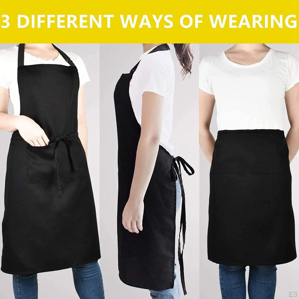 70x80cm Large Apron with Front for Women Men Cooking Baking BBQ, Comfortable