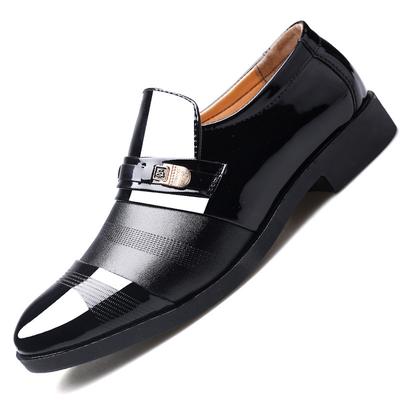 Leather Shoes Men's Business Formal Wear Men's Breathable Shoes Pedal Casual Shoes Large Size Wedding Shoes All-match Single Shoes