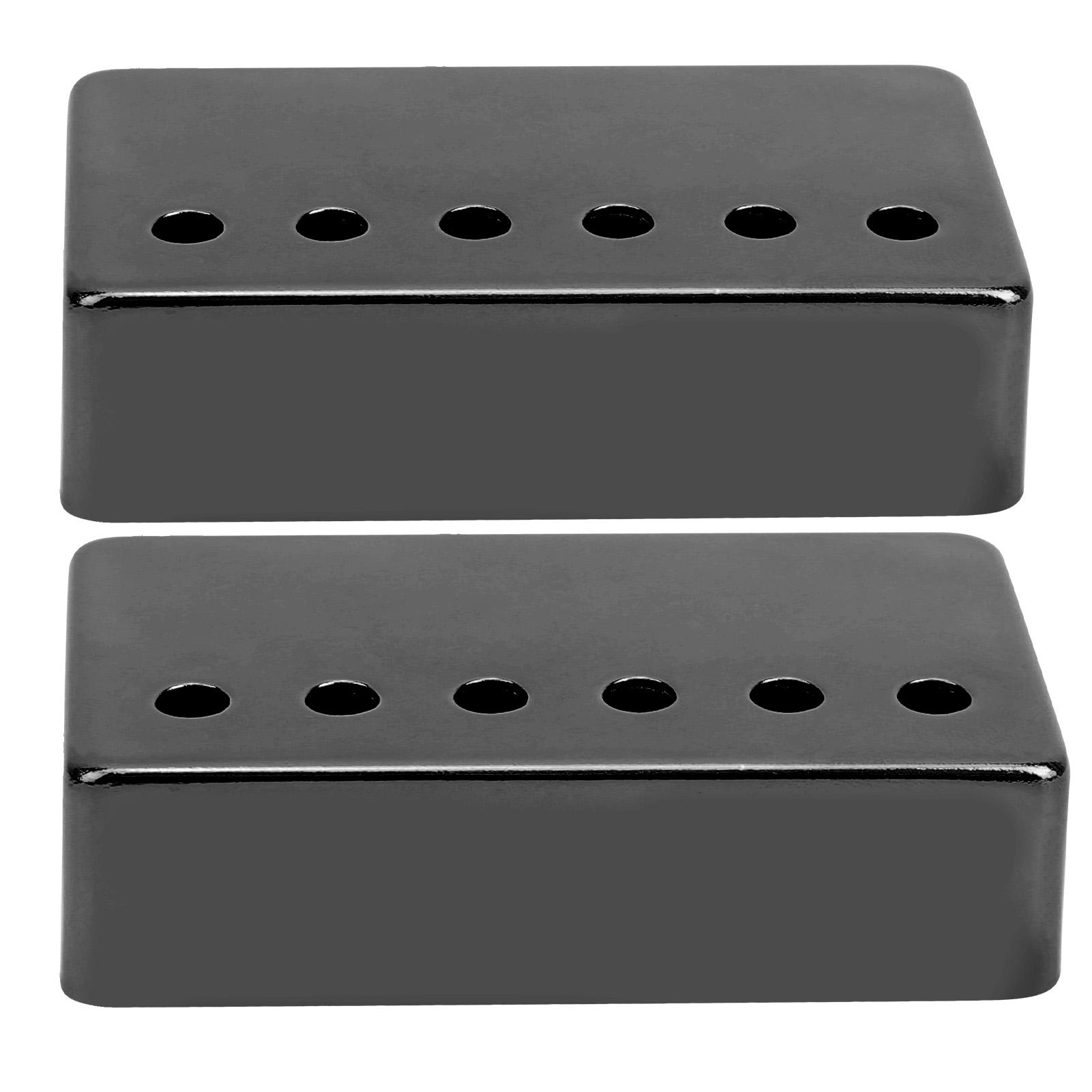 

2 шт., никелированный корпус звукоснимателя для электрогитары, 50 мм и 52 мм, аксессуары для музыкальных инструментов чёрный