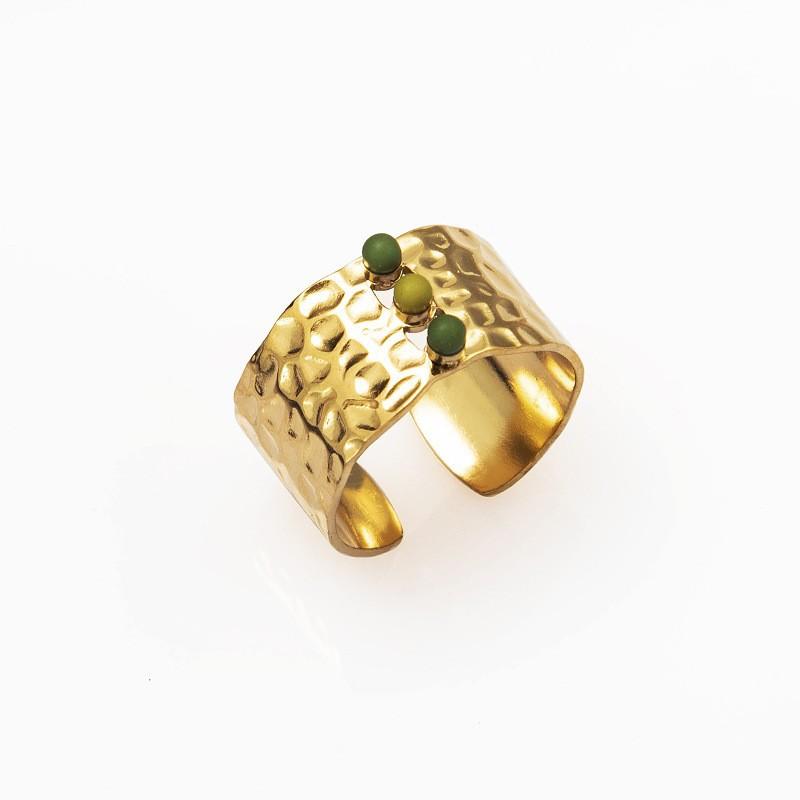 

Универсальное кольцо из натуральной титановой стали, которое не выцветает + винтажное золотое кольцо с открытым концом и кольцом для украшения рук