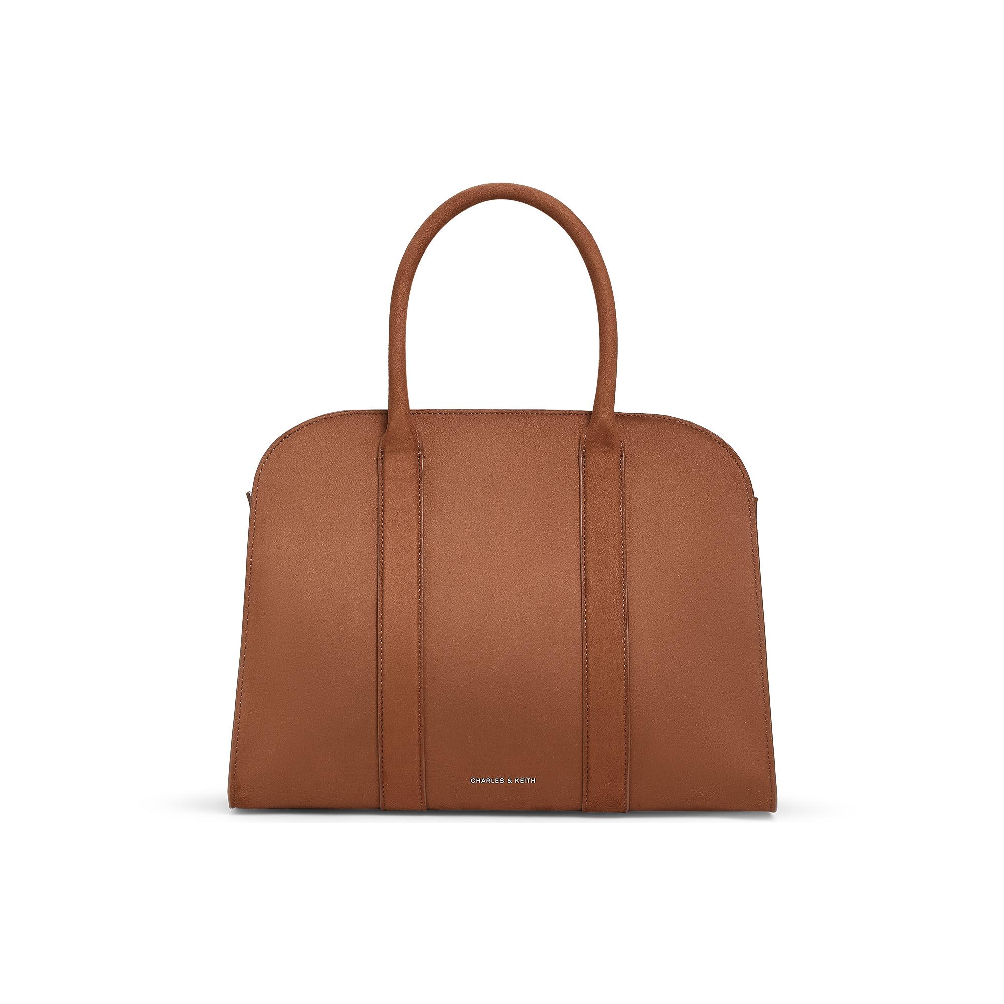 

Новая тканевая сумка через плечо CHARLES&KEITH Большая Женская Коричневая/Черная CK2-30840593-1 35.1*15.0*25.9CM