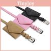 Womens Suede Belt Bag Mini Purse With Solid Color Design For Casual And Office Use
