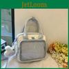 Stylish Outdoor Shoulder Bag With Cute Rabbit Keychain And Zipper Closure
