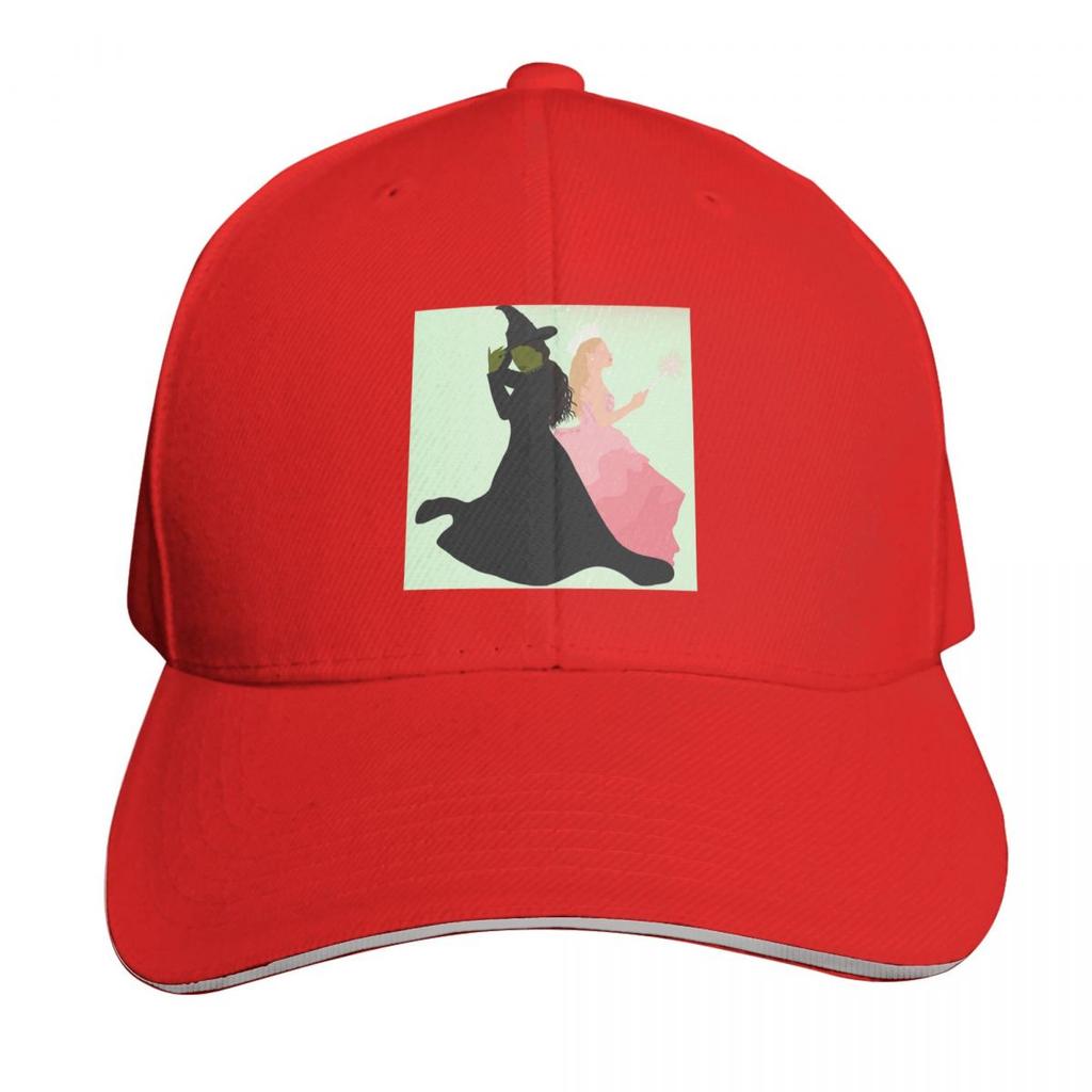 Cappellino con Logo Glinda ed Elphaba del Film Wicked Moda Casual Cappellini da Baseball Cappello Regolabile Hip Hop Estivo Unisex Cappellini da Baseball