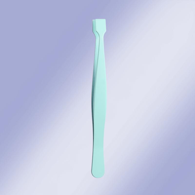 Pinça de Ponta Reta Aço Inoxidável Pinça para Aplicação de Cílios Postiços Leve Para Salão de Beleza Uso para Iniciantes