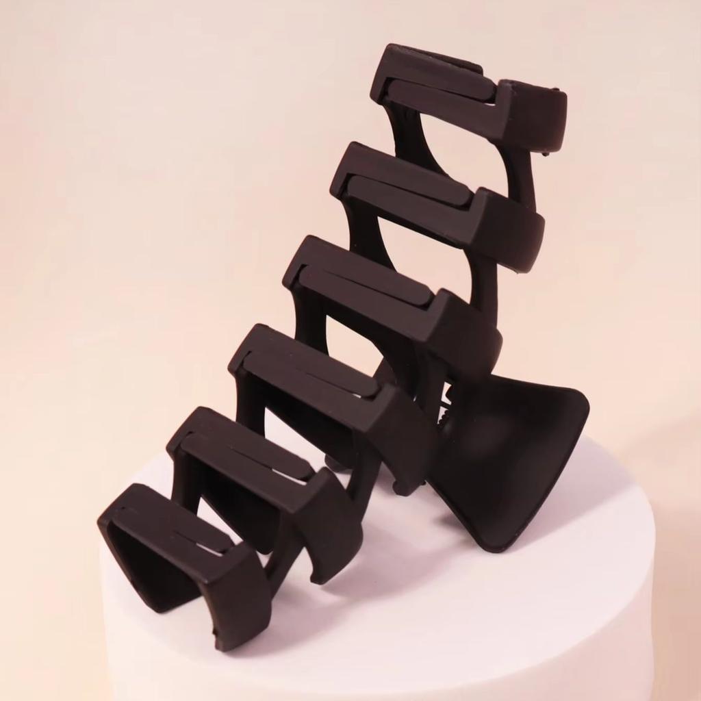 1 piece suitable for long hair anti slip matte delicate hair clip, matte black hair clip For Hair Accessories
