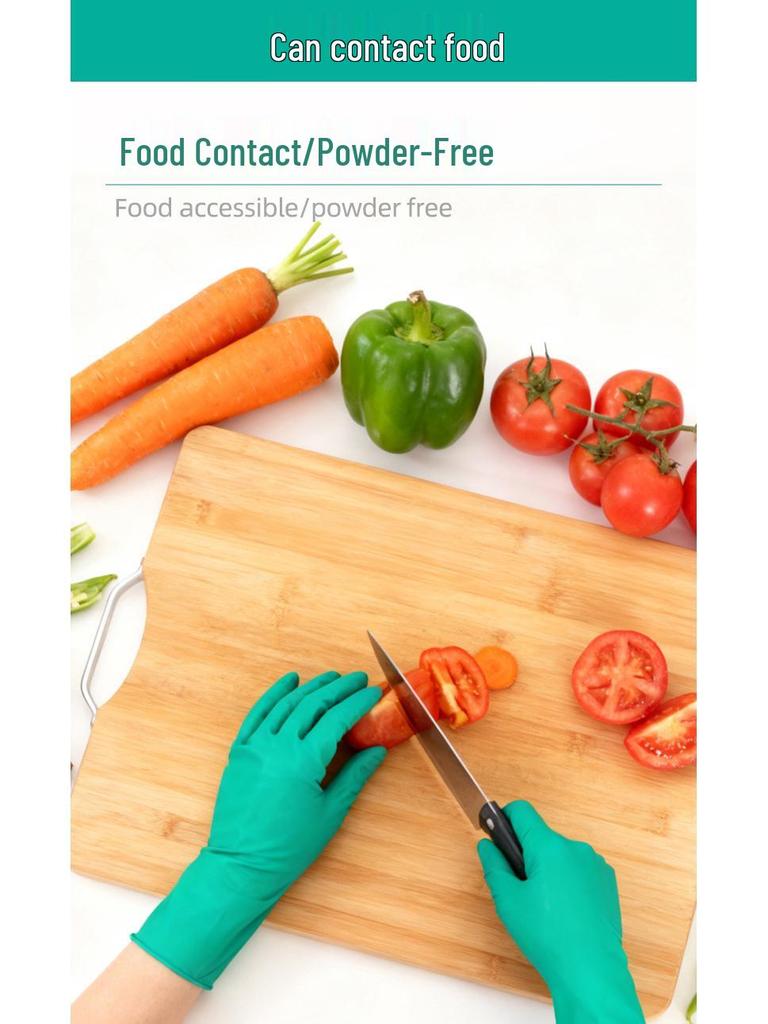 Langlebige Nitril-Sicherheitshandschuhe: Chemikalien-, Öl-, Säure-, Laugebeständig, Lebensmittelgeeignet, Wasserdicht für den industriellen und privaten Gebrauch.