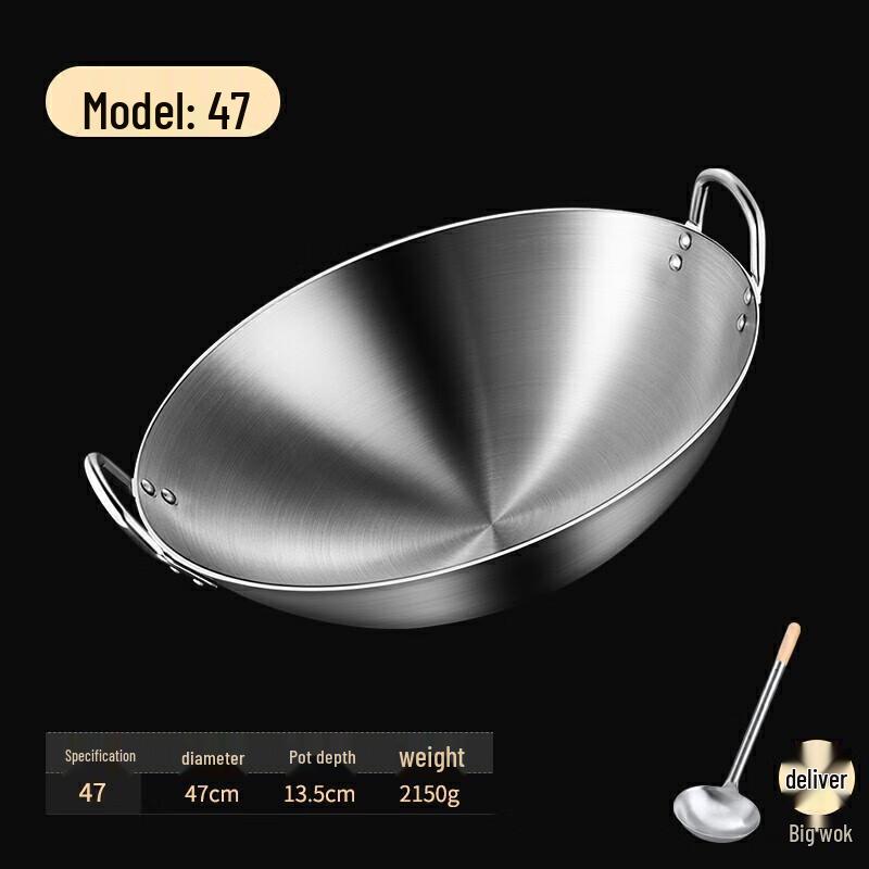 

Naijiang Large Wrought Iron Wok with Double Handles