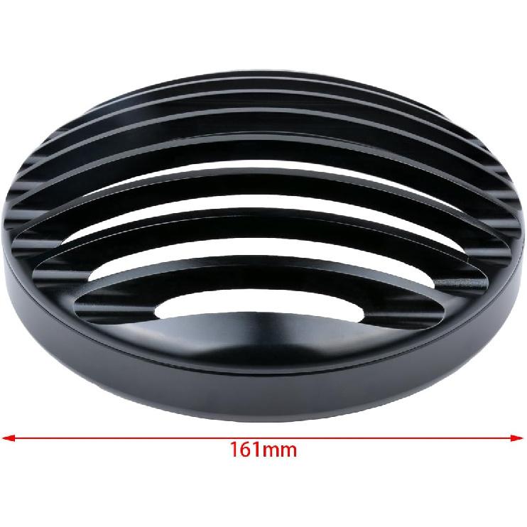 TUINCYN Motorcycle 5 3/4 Inch Headlight Grille Head Lamp Cover Mask for Harley-Davidson Dyna Super Glide Custom FXDC Low Rider Street Bob FXDB Super