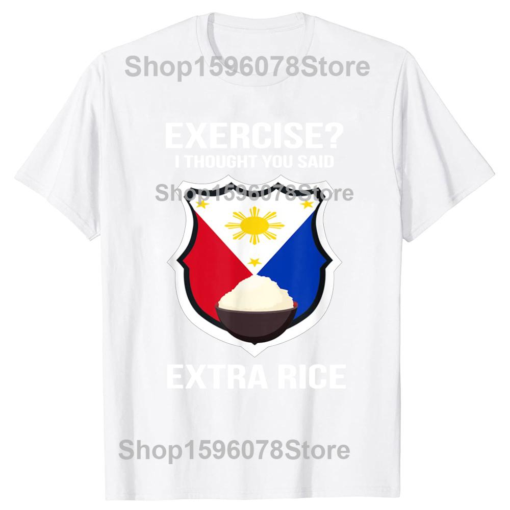 Filipino Food 101 Popular Food Funny Graphic T Shirts Men Women Pure Cotton Humor Streetwear Short Sleeve Unisex Loose Clothing
