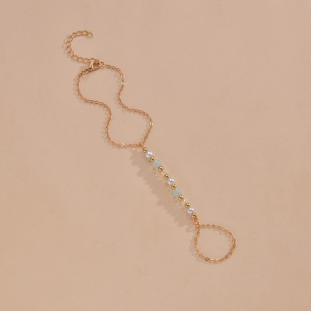 Personalized Internet Celebrity Wind Rice Beads Mix and Match Pearl Finger Bracelet Creative Women Adjustable Bracelet