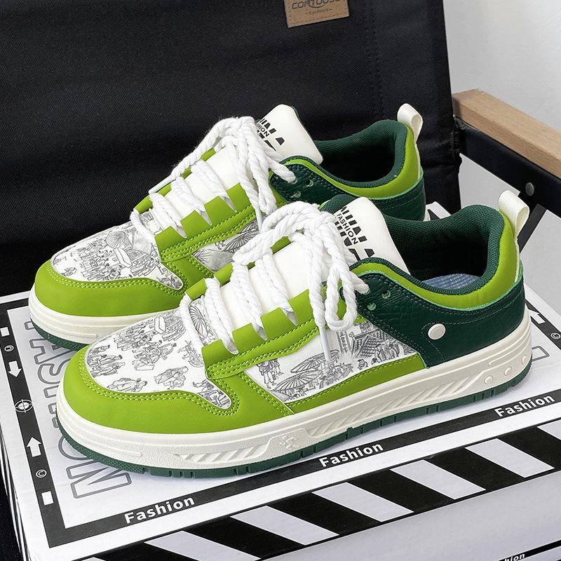 2025 neuer Trend Mode vielseitige Low-Top Board Schuhe Student Frühling atmungsaktive Freizeitschuhe trendige Sportschuhe Männer