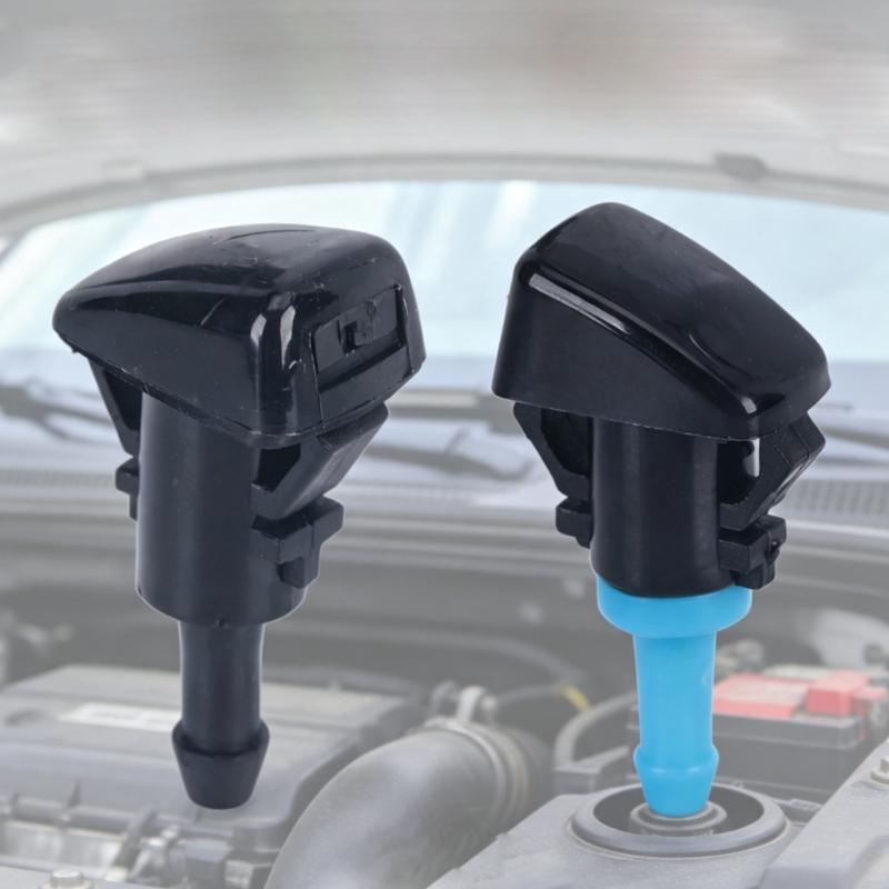 5303834AB Windshield Washer Nozzle Pair, ABS Clip-In Front Nozzle Unit for Vehicle Washer System Care Daily Use