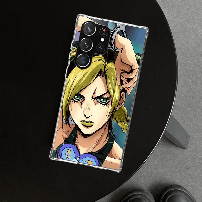 JoJo's Bizarre Adventure Jolyne Cujoh Phone Case Cover for Samsung Galaxy S26 S25 Edge S24 S23 Ultra S22 Plus S21 FE S20 + Art C