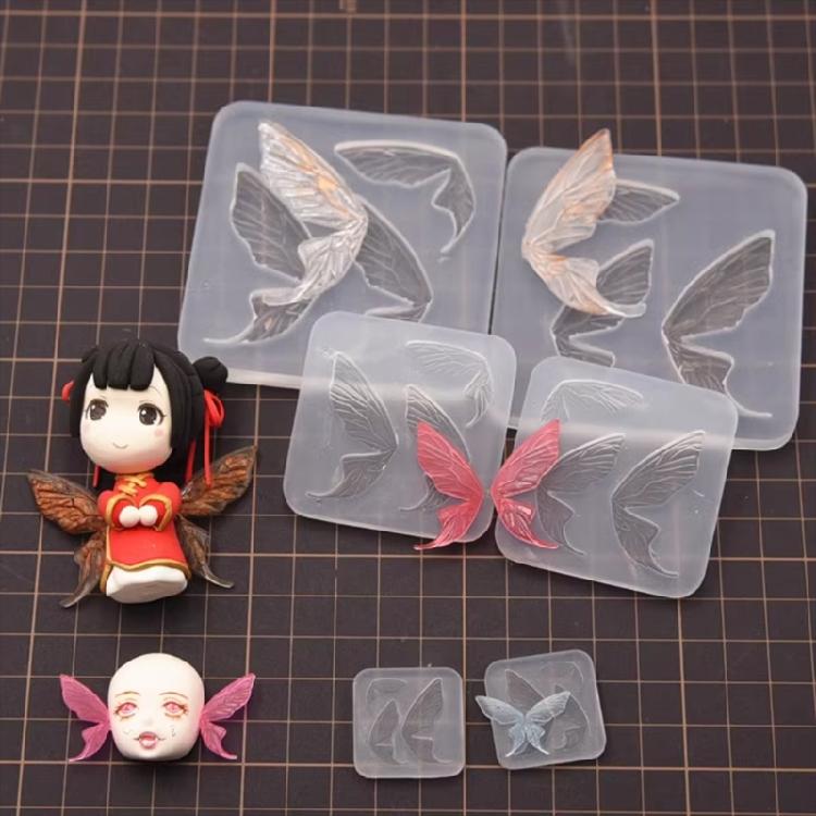 Flexible Silicone Mold Customized Butterfly Crafts Mould Jewelry Making Tool