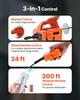 Wciągarka elektryczna 3 w 1, udźwig 700 kg, przenośna wyciągarka zasilana 1500W, wysokość podnoszenia 7,6 m, 5 m/min z instrukcją, pilotem przewodowym i bezprzewodowym
