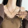 Elegant  Large Pendant Black Rope Long Necklace For Women Girls Versatile Sweater Chain Jewelry Accessories Gifts
