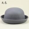 Round Basin Hat Jk Uniform Versatile Bowler Hat Imitation Cashmere Hat Woolen Flanged Hat Tide