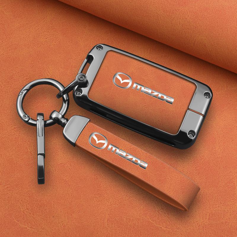 Zinc Alloy Car Remote Key Case Cover Shell Fob For Mazda 3 Alexa CX30 CX-4 CX5 CX-5 D CX8 CX-8 CX-30 CX9 CX-9 Keychain Accessories