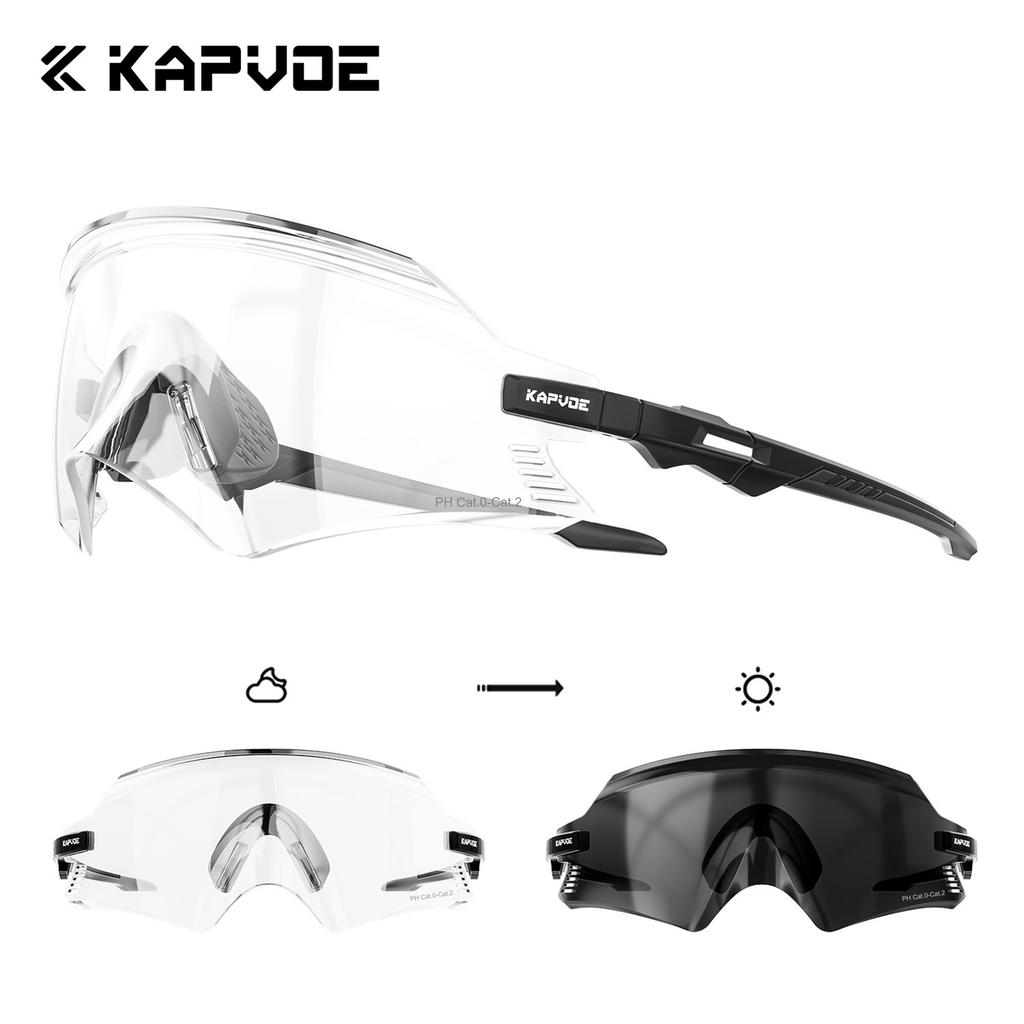 Kapvoe Cycling Glasses UV400 Men Bike Sunglasses Airbreathing MTB Eyewear Outdoor Sport Goggles Bike Glasses Oculos De Ciclismo