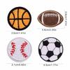  12 Pcs Embroidered Patches Football Applique Iron on Patches Sew on Patches