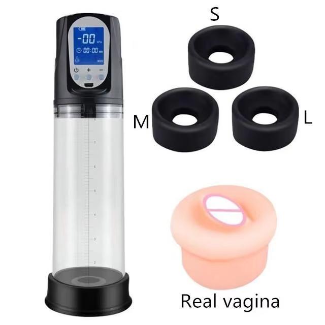2024 Penis Pump For Enlargement Electric Vacuum Pump Enhanced Extend Penis with 7 Suction Levels Waterproof Sex Toy Masturbators For Men