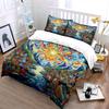 "Vibrant Landscape Art Prints Set" Bedding Set with 1 Duvet Cover 2 Pillowcases Single Double King Queen, Gift