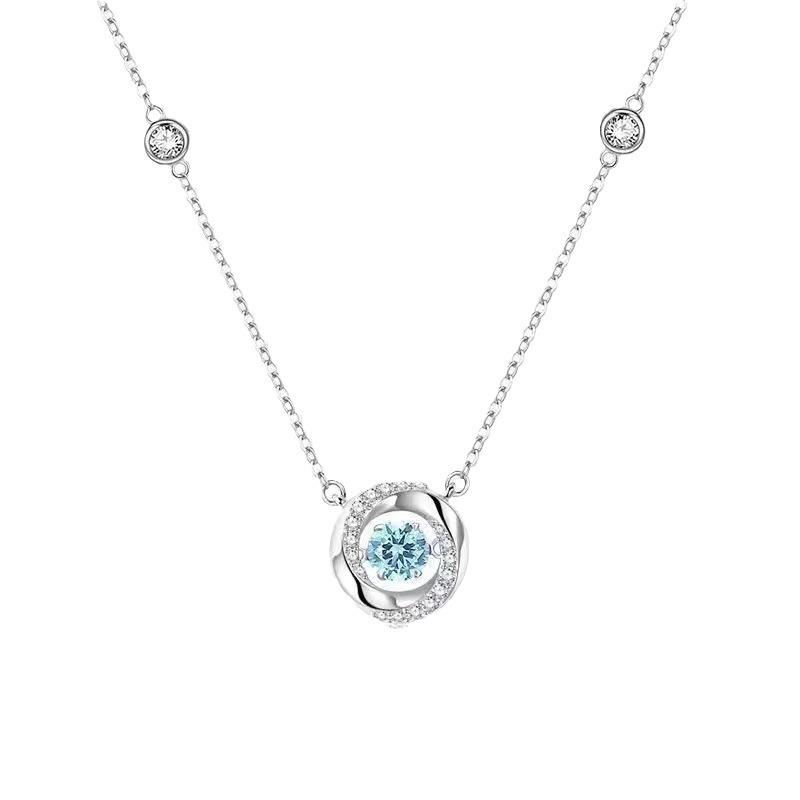 Colier Bătăi Inimii de Trei Secunde pentru Femei cu Nișă de Lux Ușor, Pandantiv Atingător High-end, Temperament, Accesorii Versatile