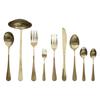 Les Trésors De Lily [A3681] - Complete Golden 'Cléopatra' Cutlery Set - 39 Place Settings