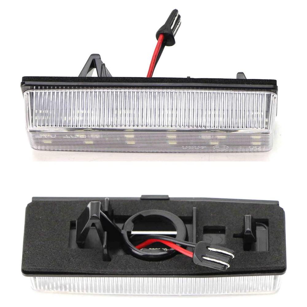 Pair of 18-LED Black License Plate Lights for Mazda Miata MX5 06-15 & Fiat 124