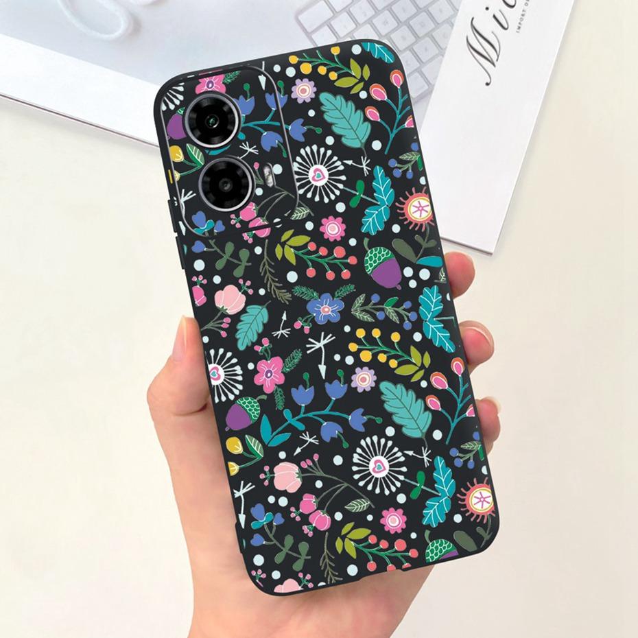 2024 New Fashion Case For Motorola Moto G24 G34 Black Silicon Soft Protective Back Cover For Moto G24 G34 4G 5G Phone Cases